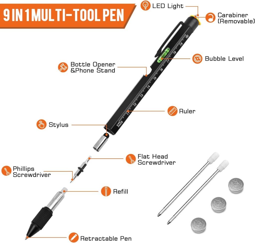 9 in 1 multi-tool pen